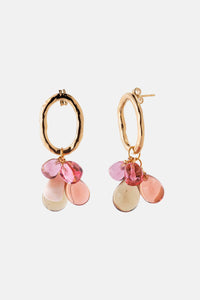 EARRINGS "MURANO" GOLD/NUDE