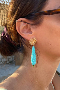 EARRINGS "MARINA" TURQUOISE