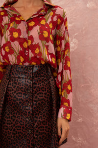 OVERSIZED TRANSPARENT CHIFFON BLOUSE "NARCISSE”