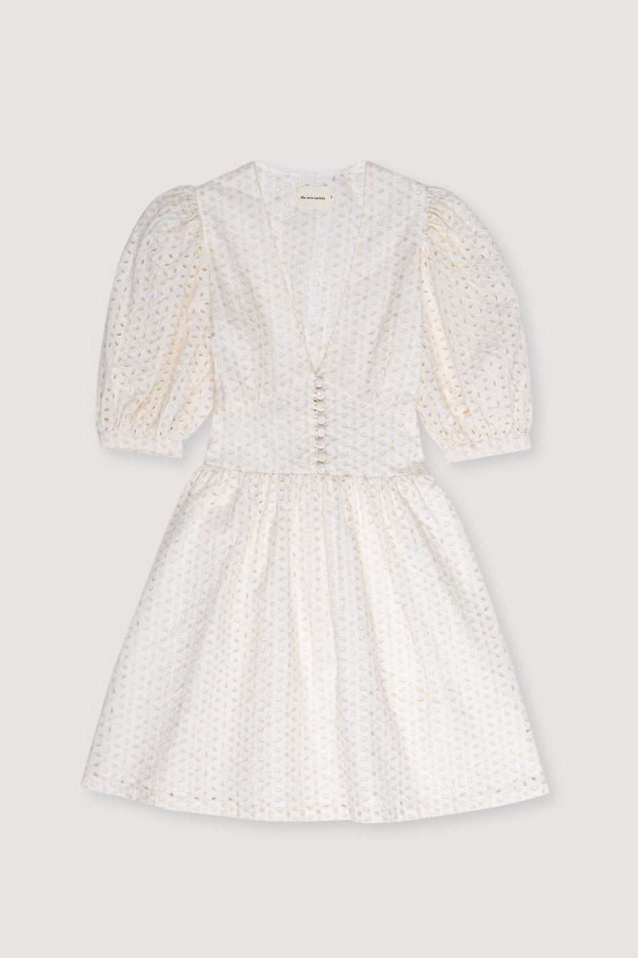 SHORT LACE DRESS "JUNO" OFFWHITE