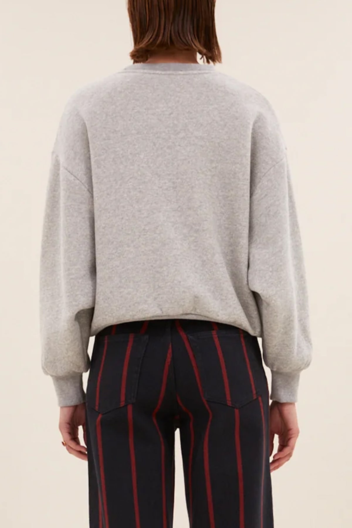 OVERSIZED COTTON SWEATER "NIGHT" GREY