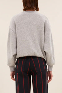 OVERSIZED COTTON SWEATER "NIGHT" GREY