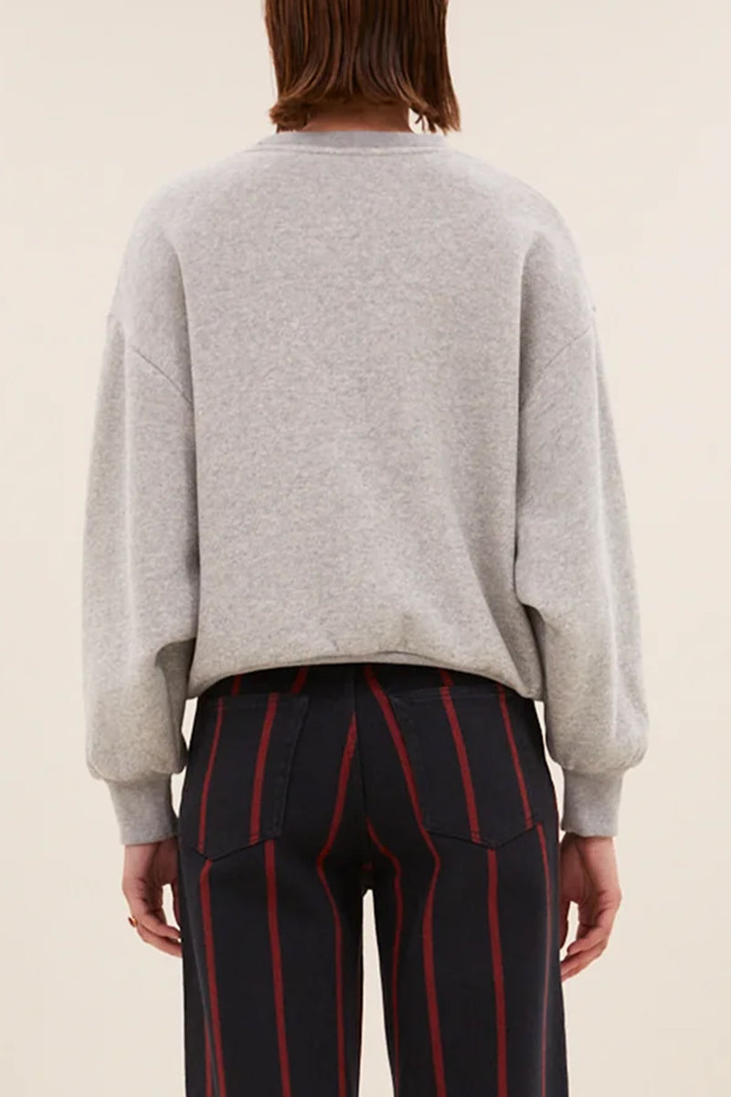 OVERSIZED COTTON SWEATER "NIGHT" GREY