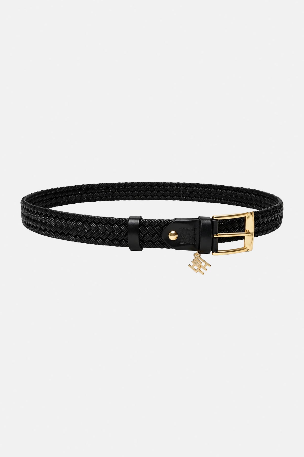 WOVEN LEATHER BELT "NIGHTFALL" BLACK