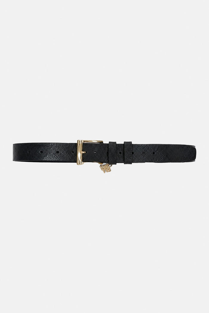 LEATHER BELT "OPHELIA" BLACK
