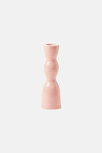 CERAMIC CANDLE HOLDER PALE PINK