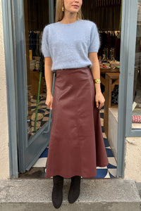 BRUSHED CASHMERE PULLOVER WITH SHORT SLEEVES CIEL