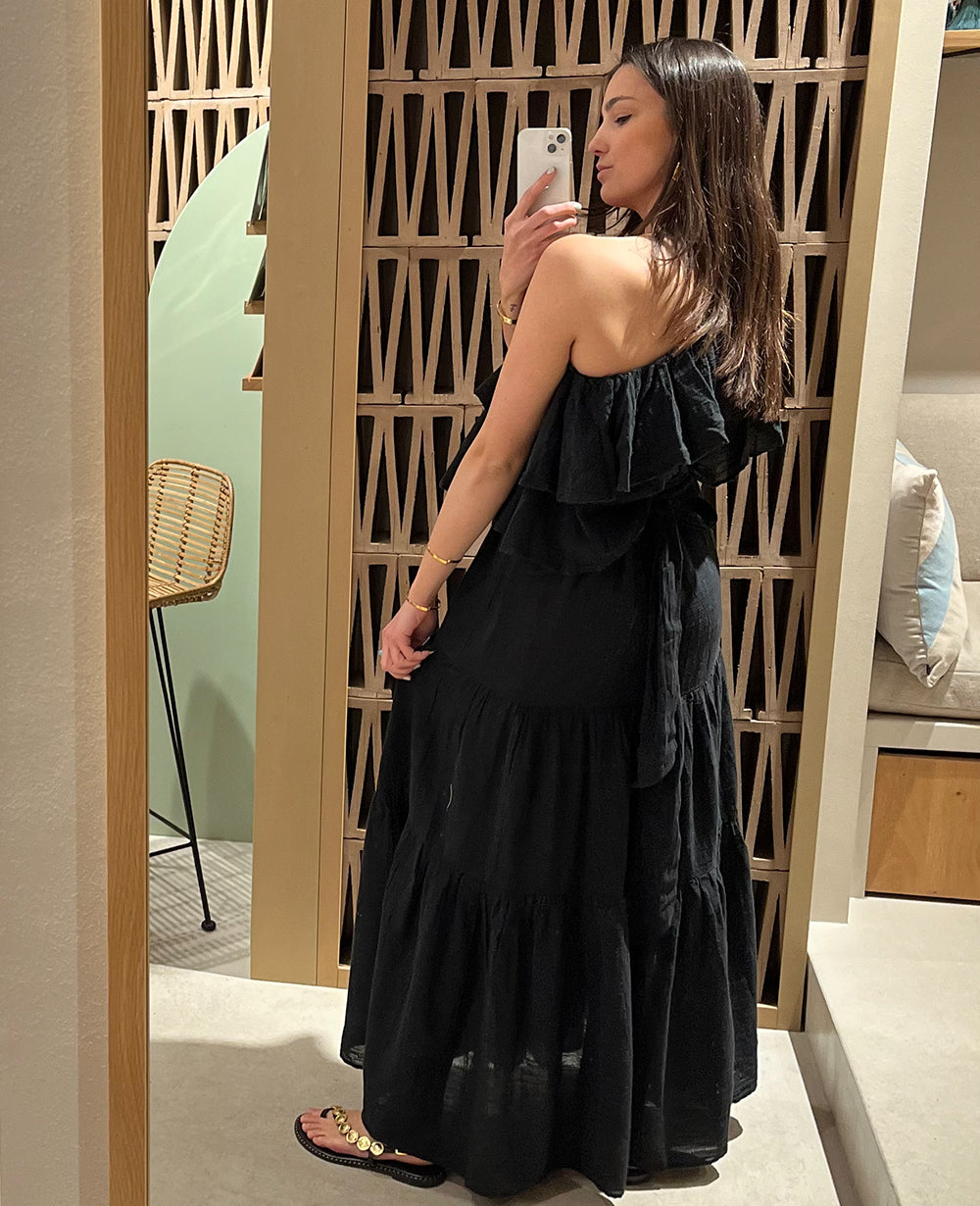 Off one shoulder dress hotsell