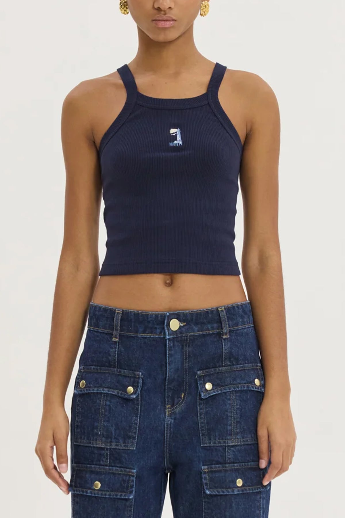 TANK TOP "PIERA" NAVY