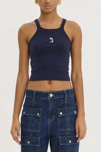 TANK TOP "PIERA" NAVY