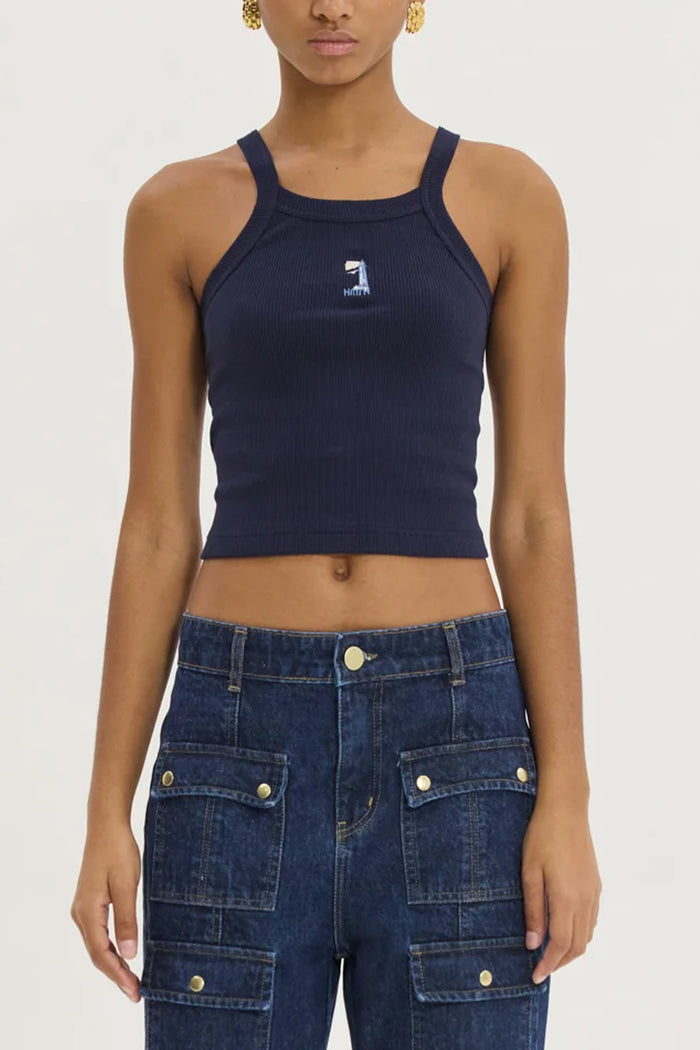 TANK TOP "PIERA" NAVY