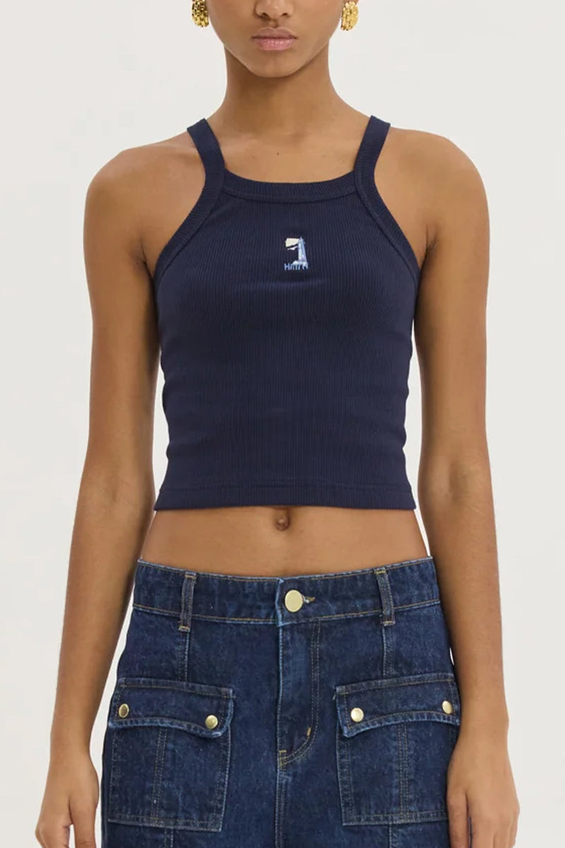 TANK TOP "PIERA" NAVY