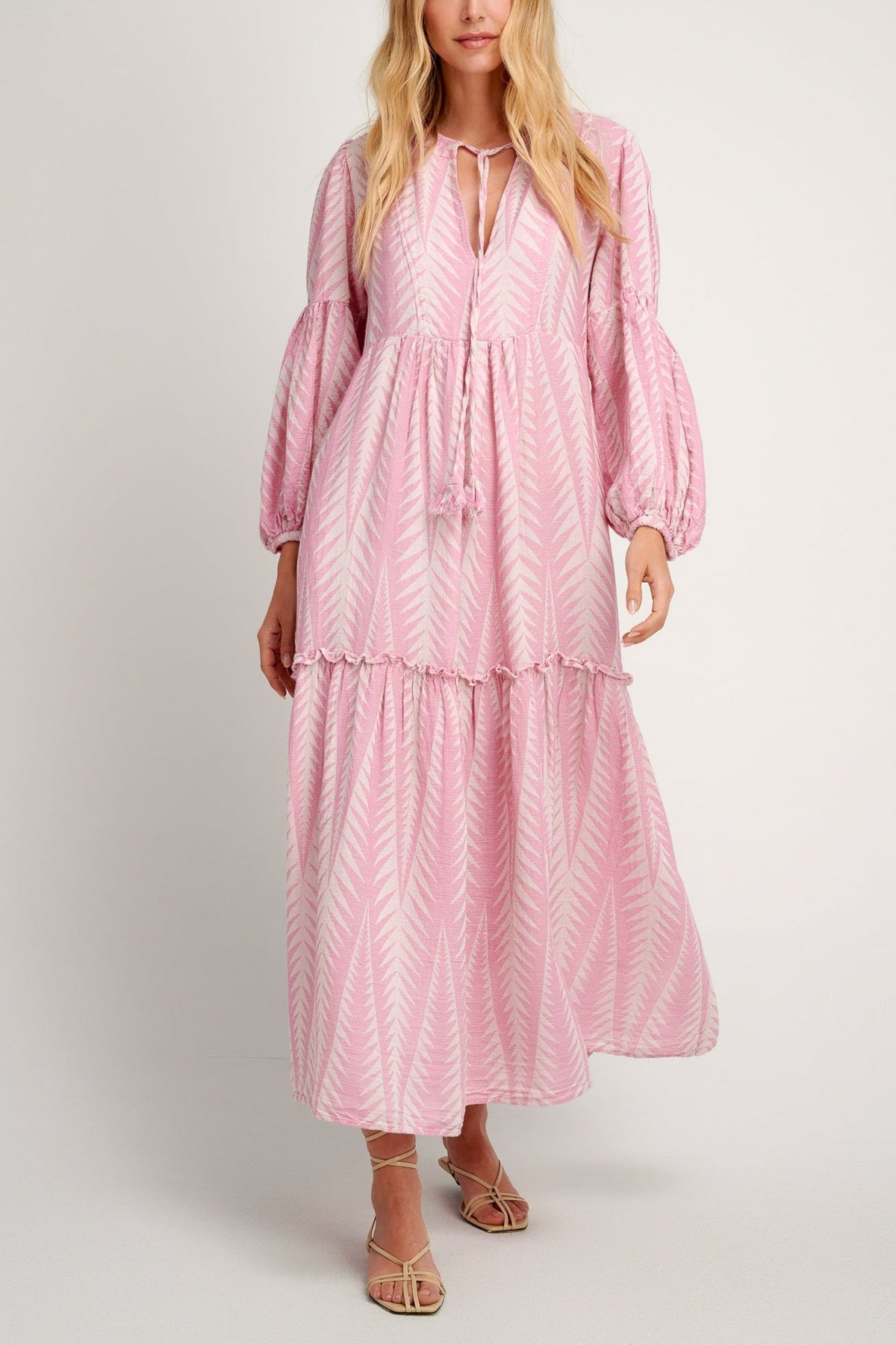 LONG TUNIC DRESS "FINIKAS" PINK