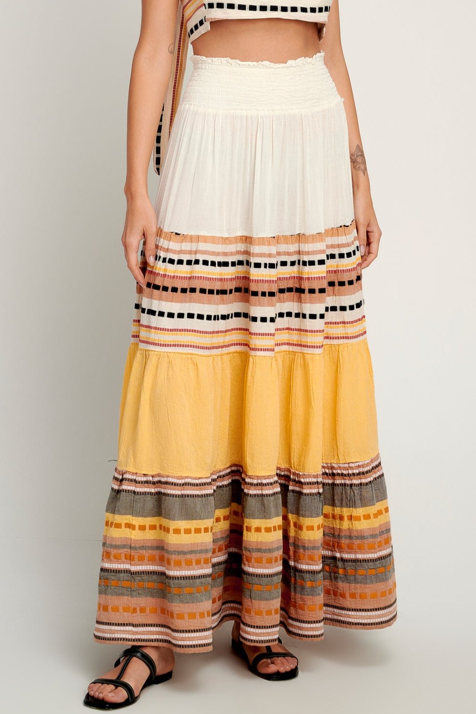 MAXI SKIRT "OLYMPIA" CAMEL