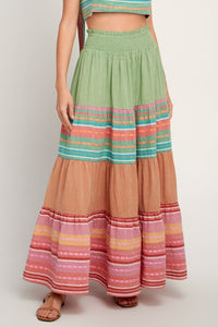 MAXI SKIRT "OLYMPIA" GREEN