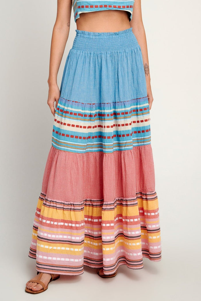 MAXI SKIRT "OLYMPIA" BLUE