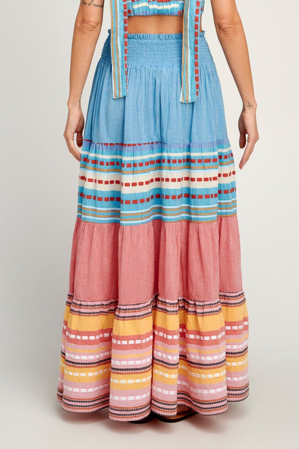 MAXI SKIRT "OLYMPIA" BLUE