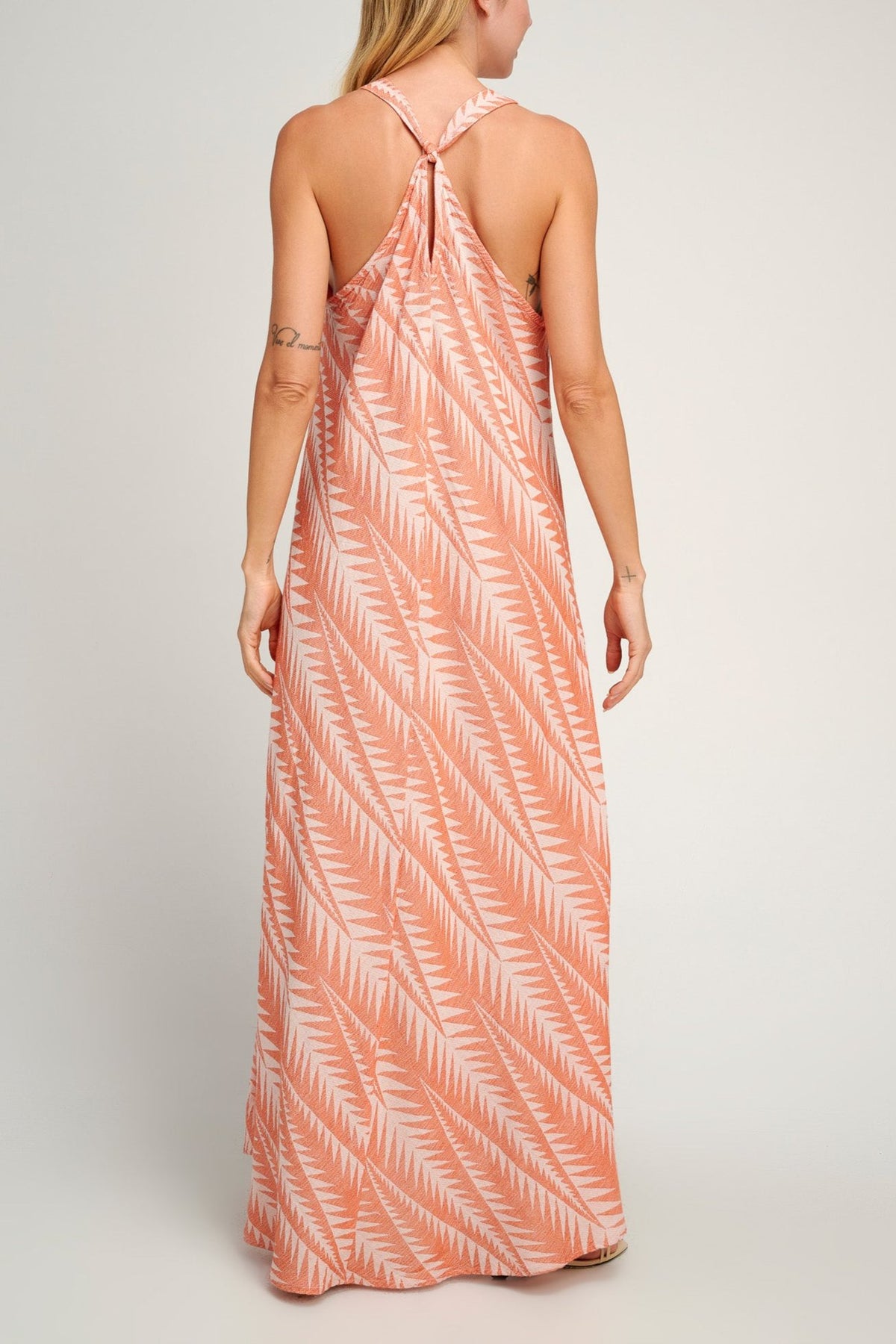 SLEEVELESS LONG DRESS "FINIKAS" MANDARIN