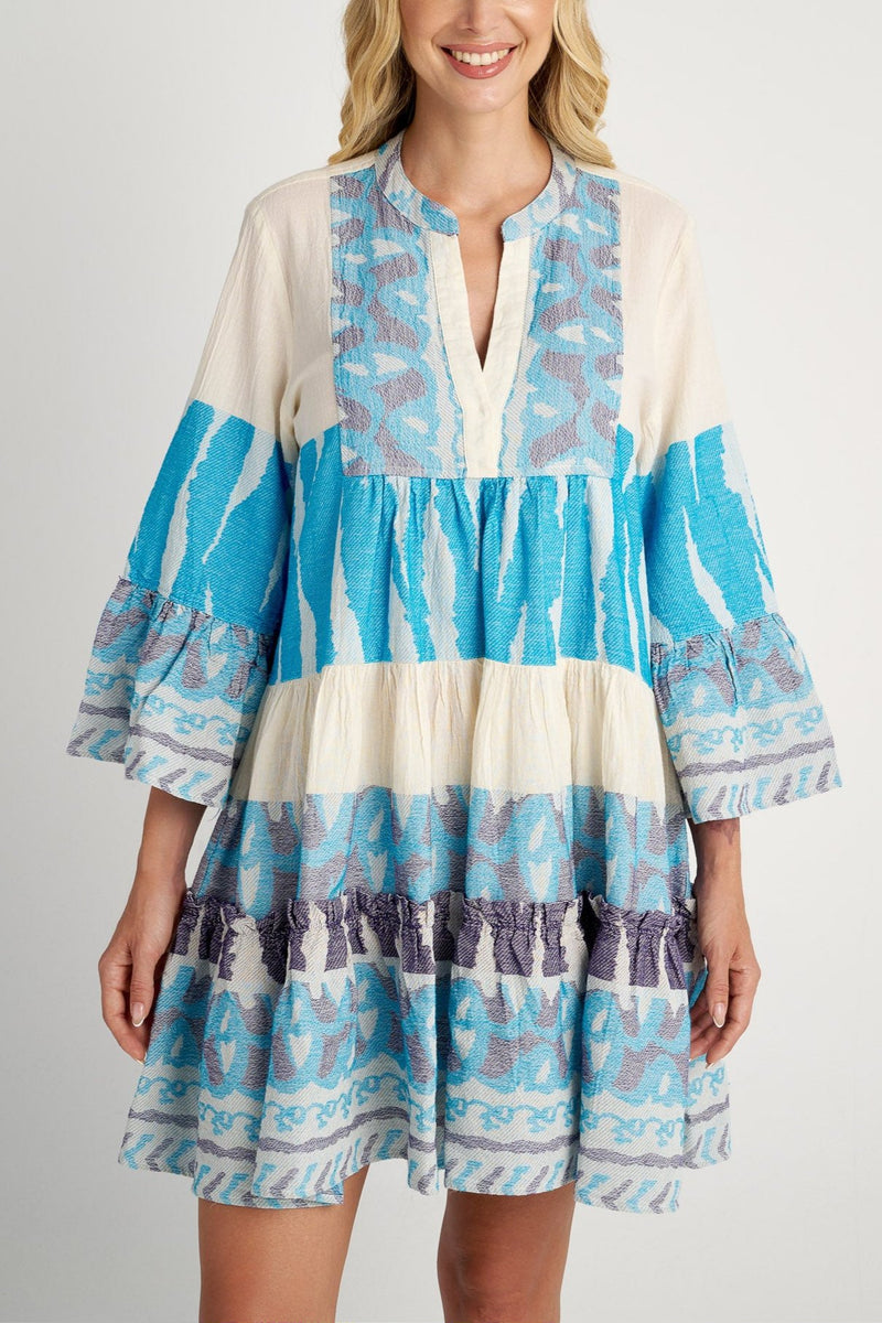 SHORT TUNIC DRESS "KALOMIRA" BLUE