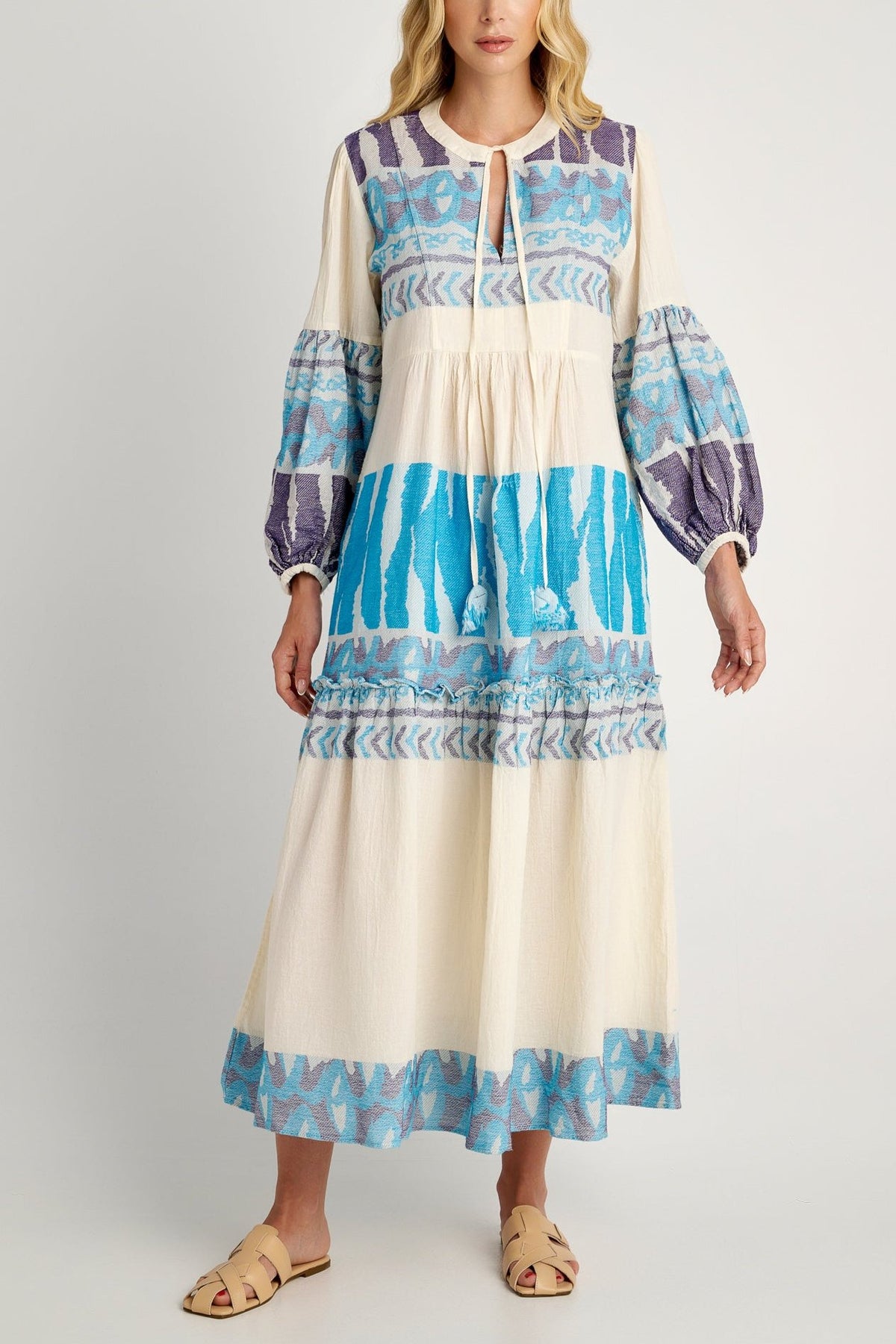 LONG TUNIC DRESS "KALOMIRA" BLUE