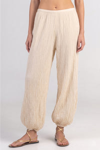 MUSSELINE BALLOON PANTS "SYMI" NATURAL