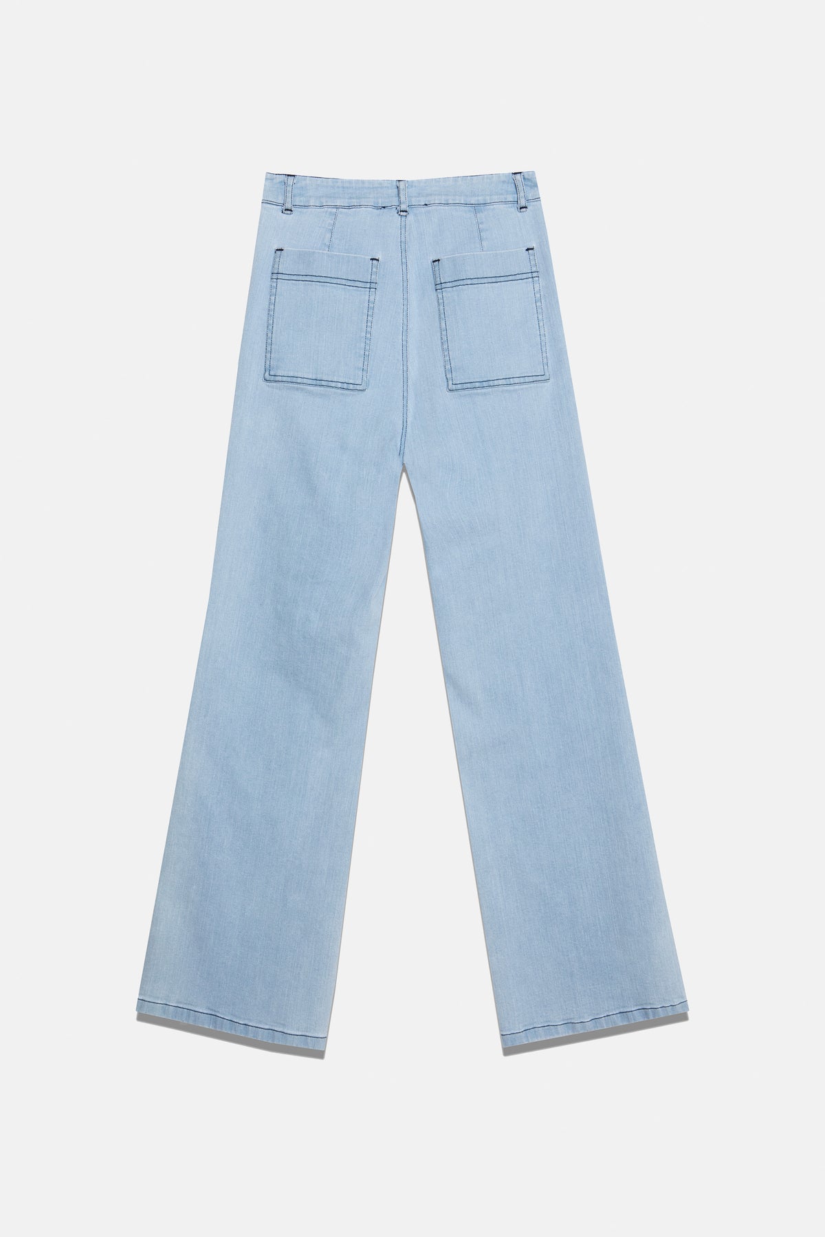PALAZZO DENIM JEANS SUMMER BLUE