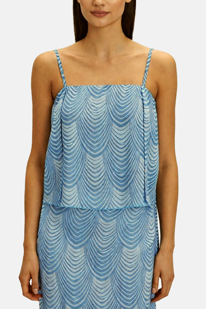 STRAPPY TOP "MERMAID" BLUE