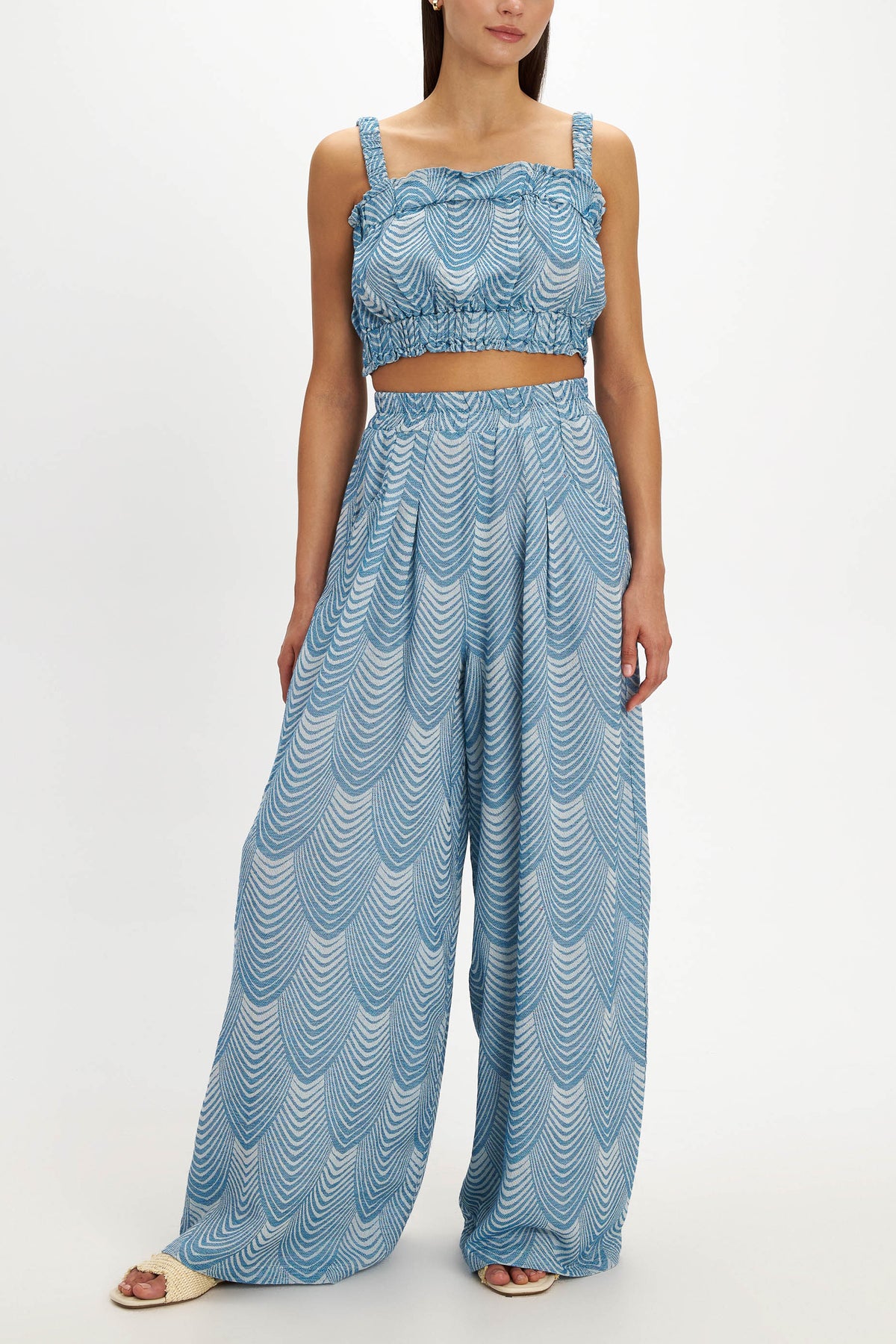 CROP TOP "MERMAID" BLUE