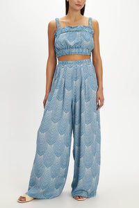 CROP TOP "MERMAID" BLUE