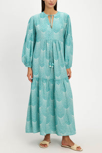 LONG TUNIC DRESS "MERMAID" GREEN