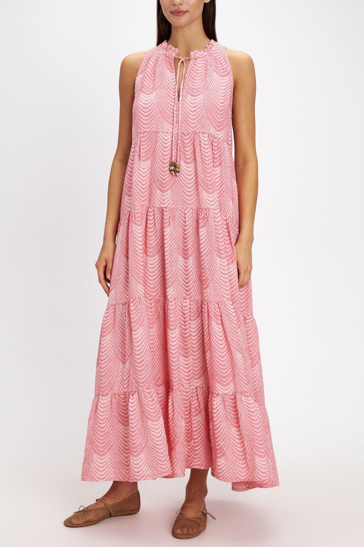 LONG SLEEVELESS DRESS "MERMAID" PINK