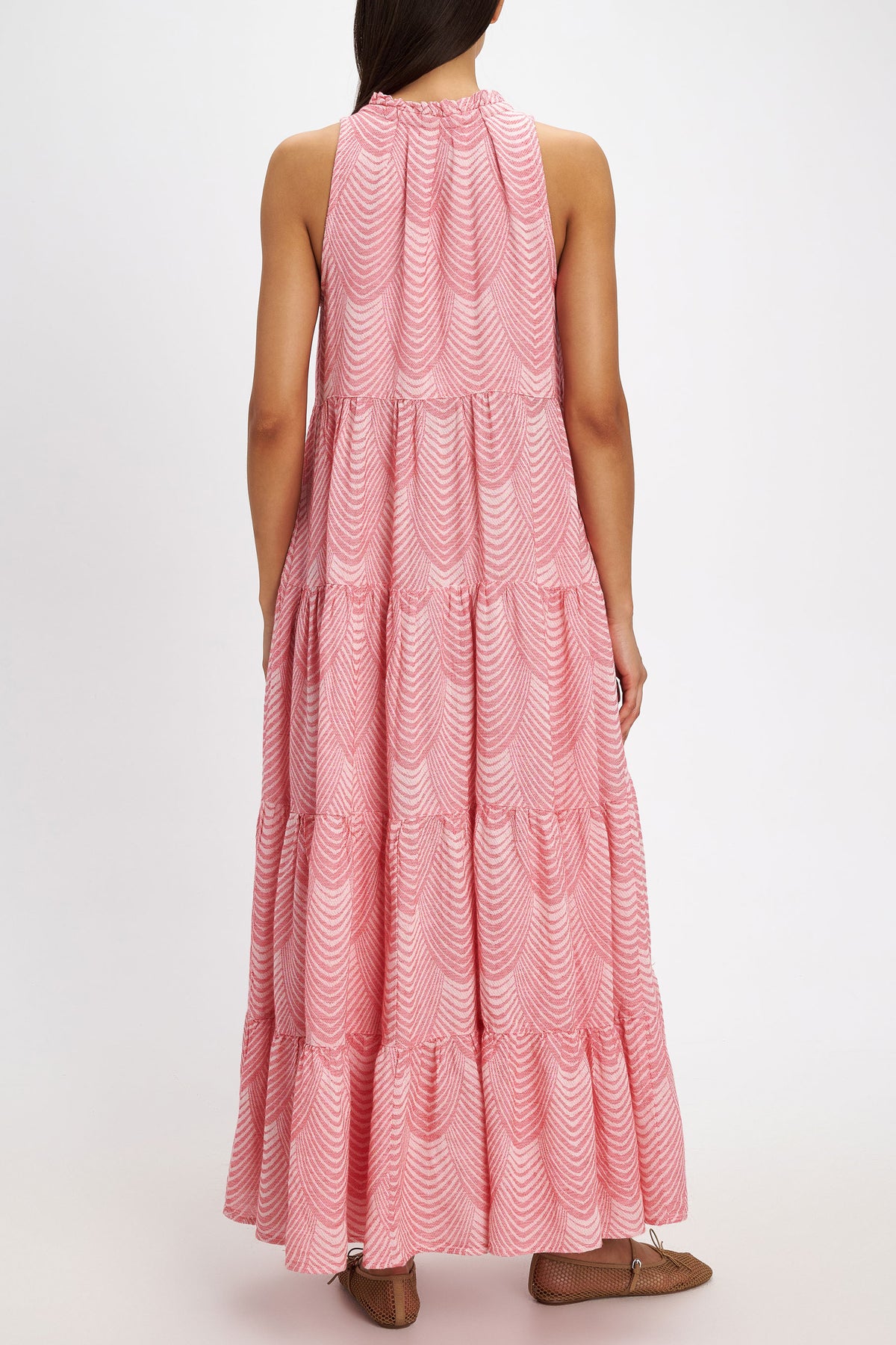 LONG SLEEVELESS DRESS "MERMAID" PINK