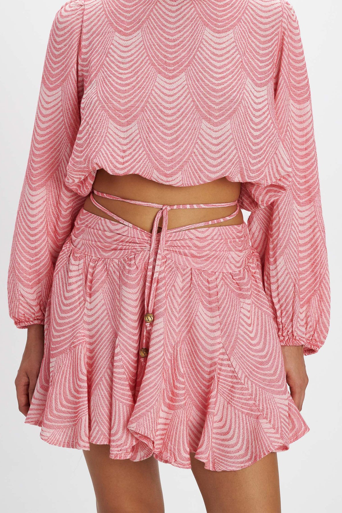 WOVEN SKORT "MERMAID" PINK