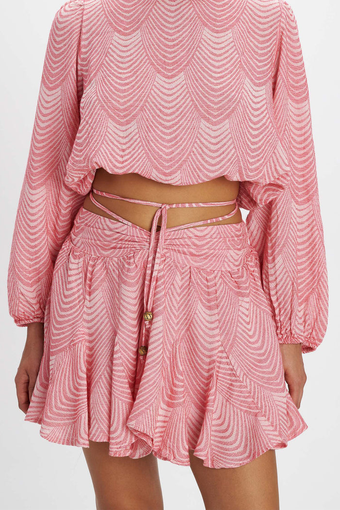 WOVEN SKORT "MERMAID" PINK