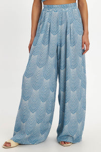 PALAZZO PANTS "MERMAID" BLUE