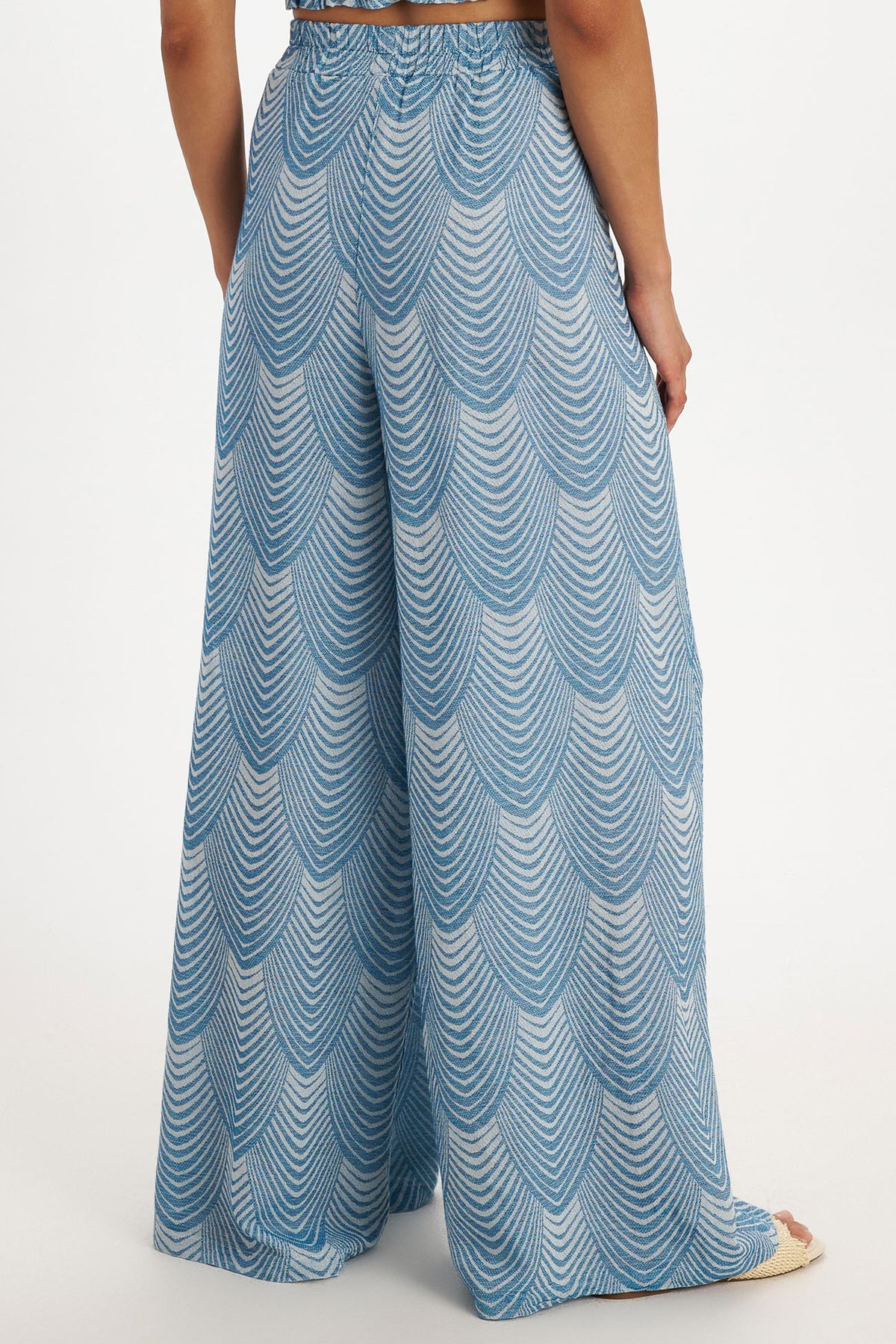 PALAZZO PANTS "MERMAID" BLUE