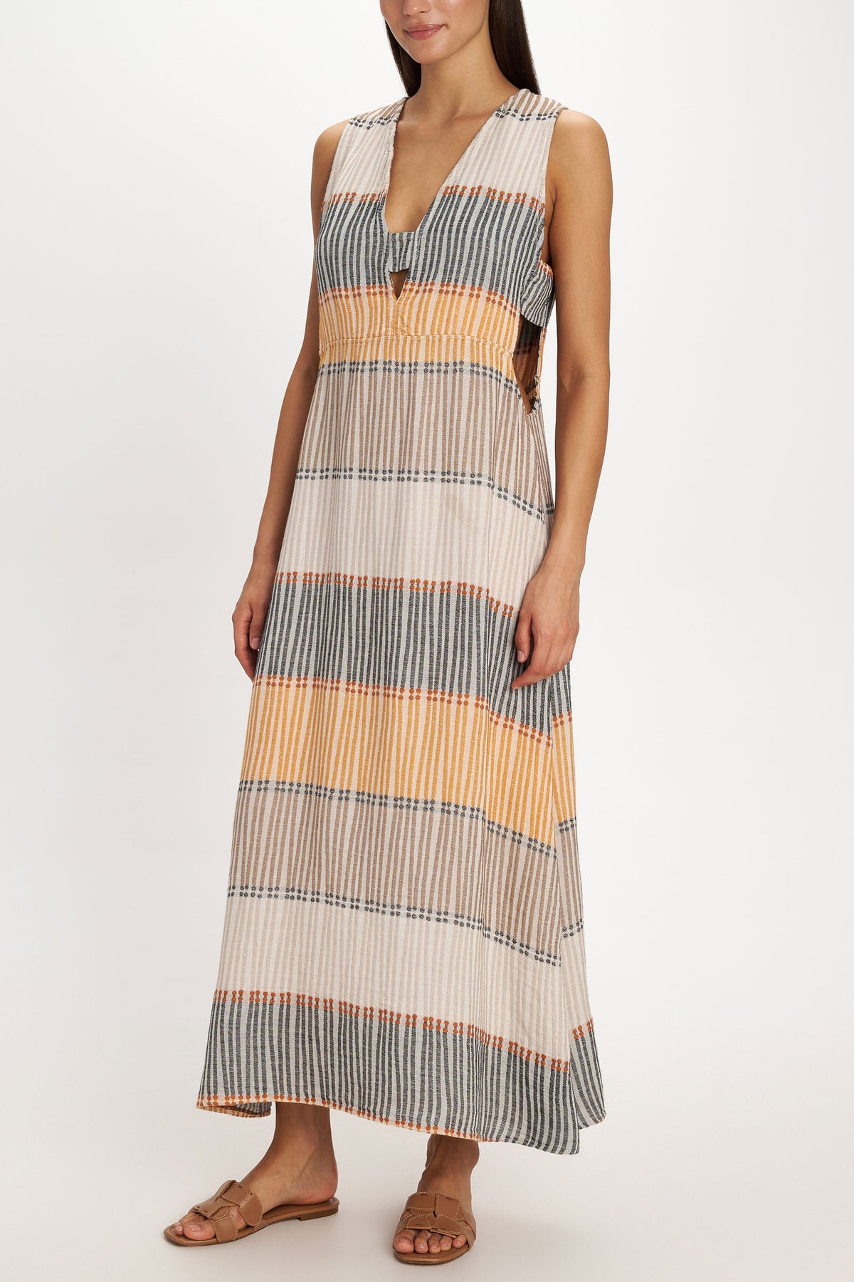 SLEEVELESS DRESS "LEROS" MULTICOLOR