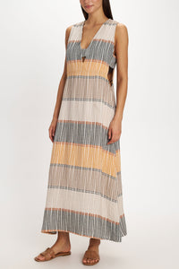 SLEEVELESS DRESS "LEROS" MULTICOLOR