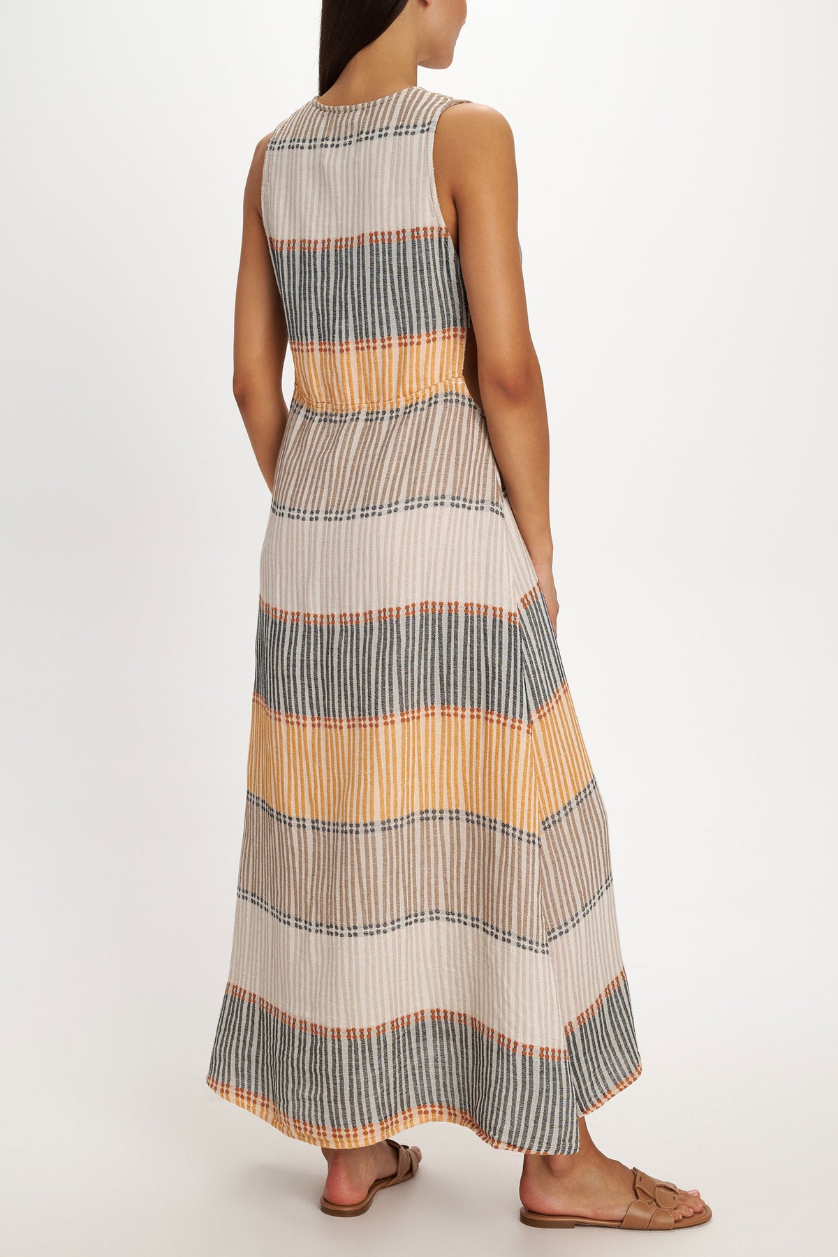 SLEEVELESS DRESS "LEROS" MULTICOLOR