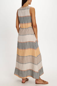 SLEEVELESS DRESS "LEROS" MULTICOLOR