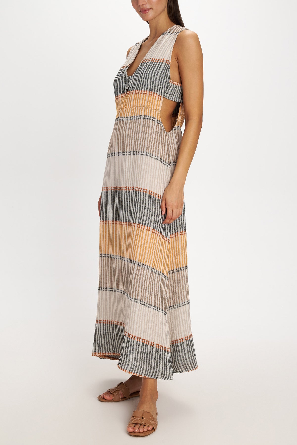 SLEEVELESS DRESS "LEROS" MULTICOLOR