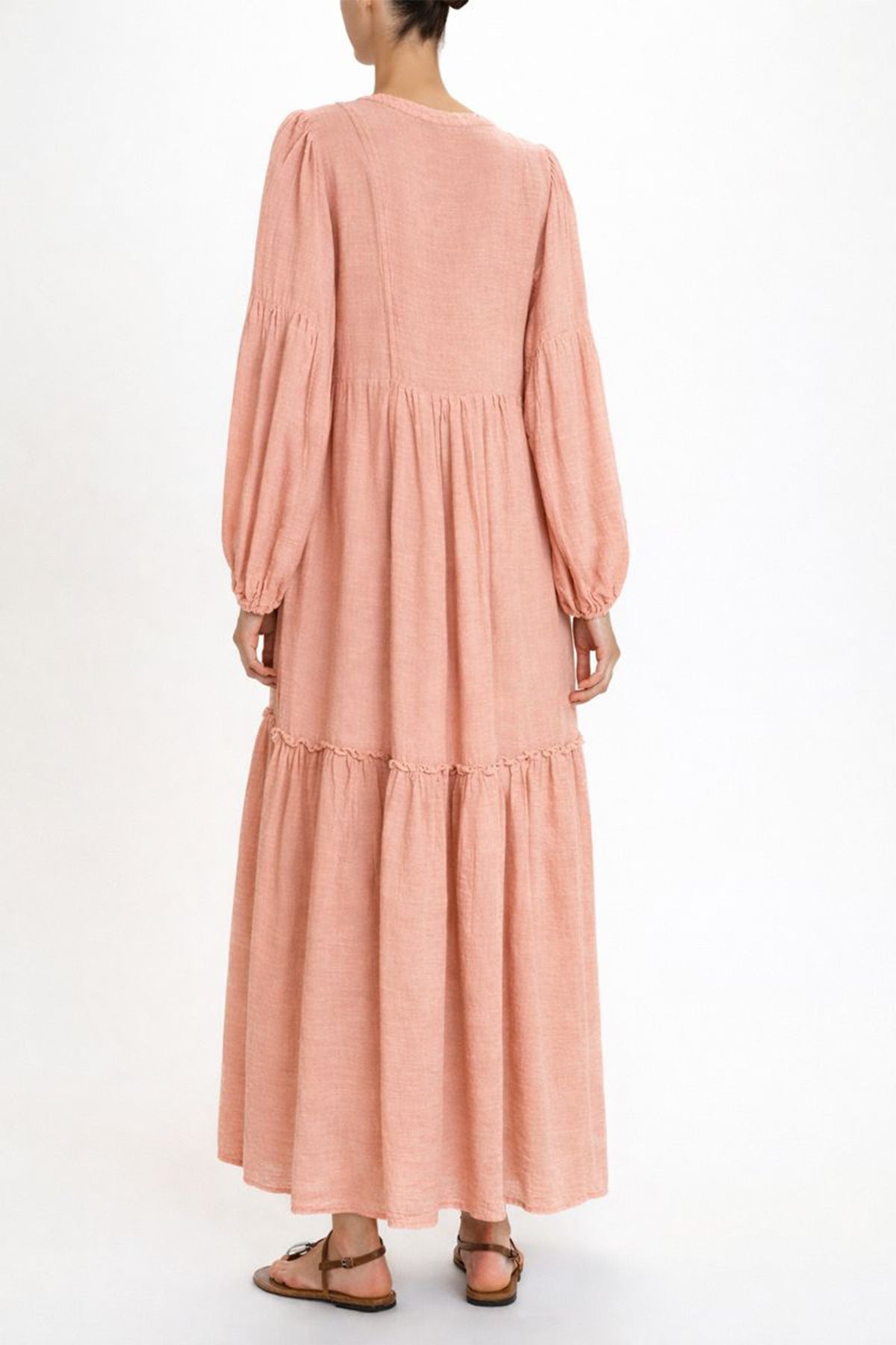 LONG TUNIC DRESS "MALIA" PAPAYA