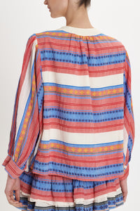 BLOUSON JACKET "MONASTIRAKI" RED/BLUE