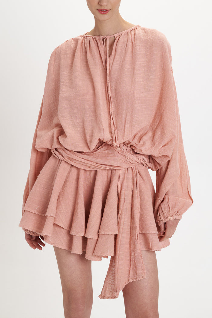 OVERSIZED MINI DRESS "MALIA" PAPAYA