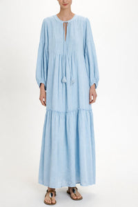 LONG TUNIC DRESS "MALIA" CIEL