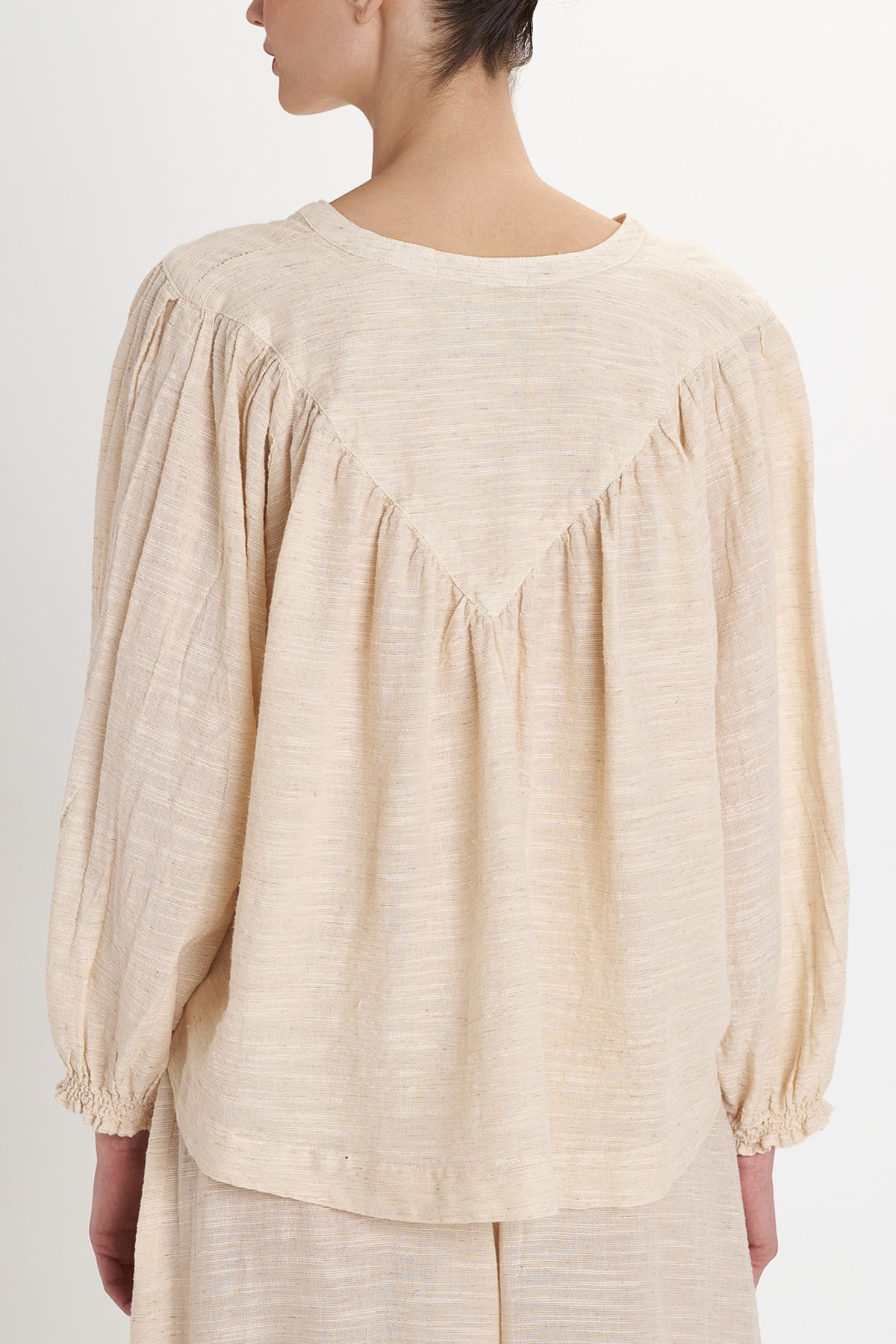 BLOUSE WITH BUTTONS "MALIA" BUTTER