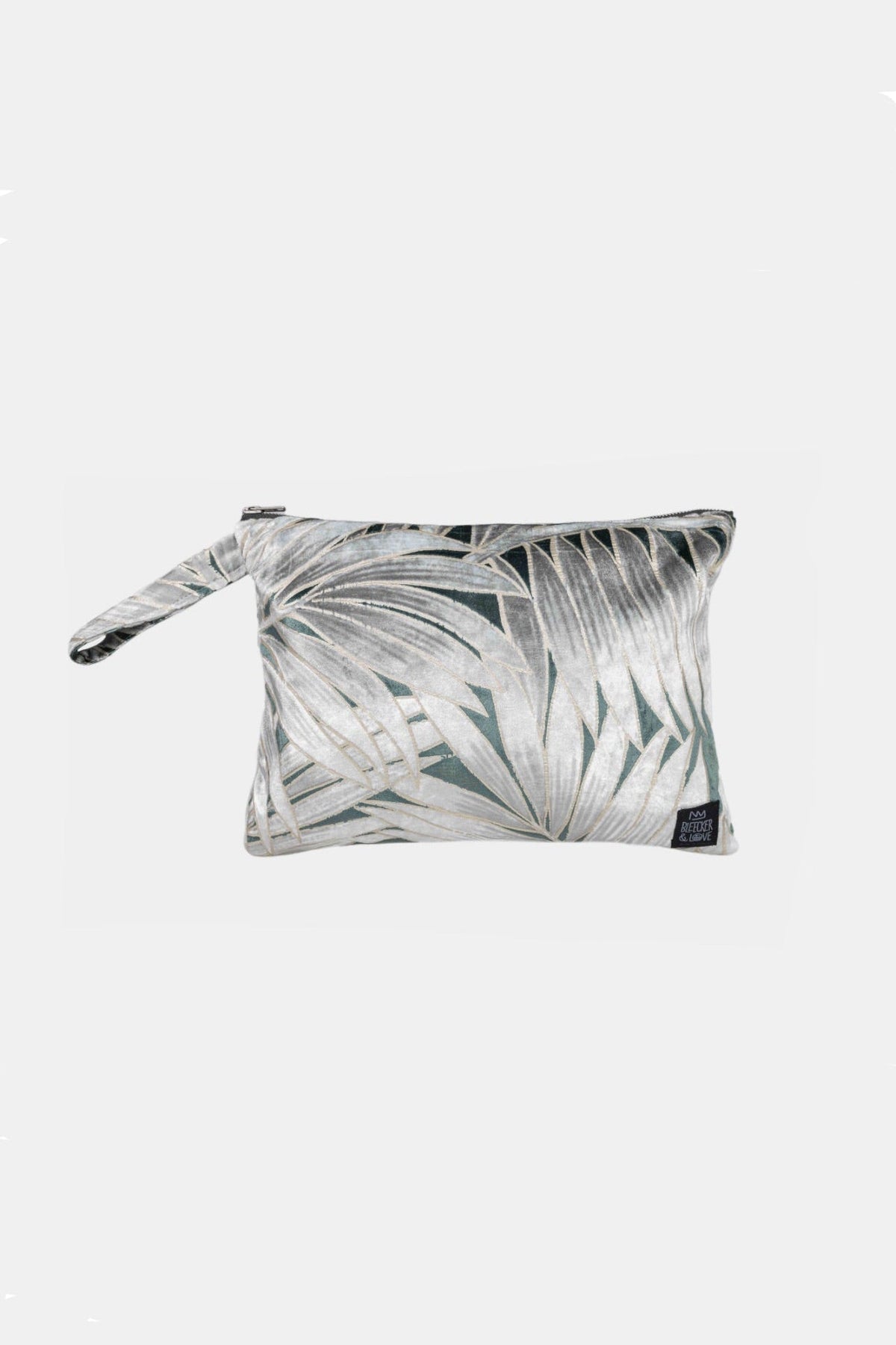 POUCH "SAGE" SILVER/GREEN