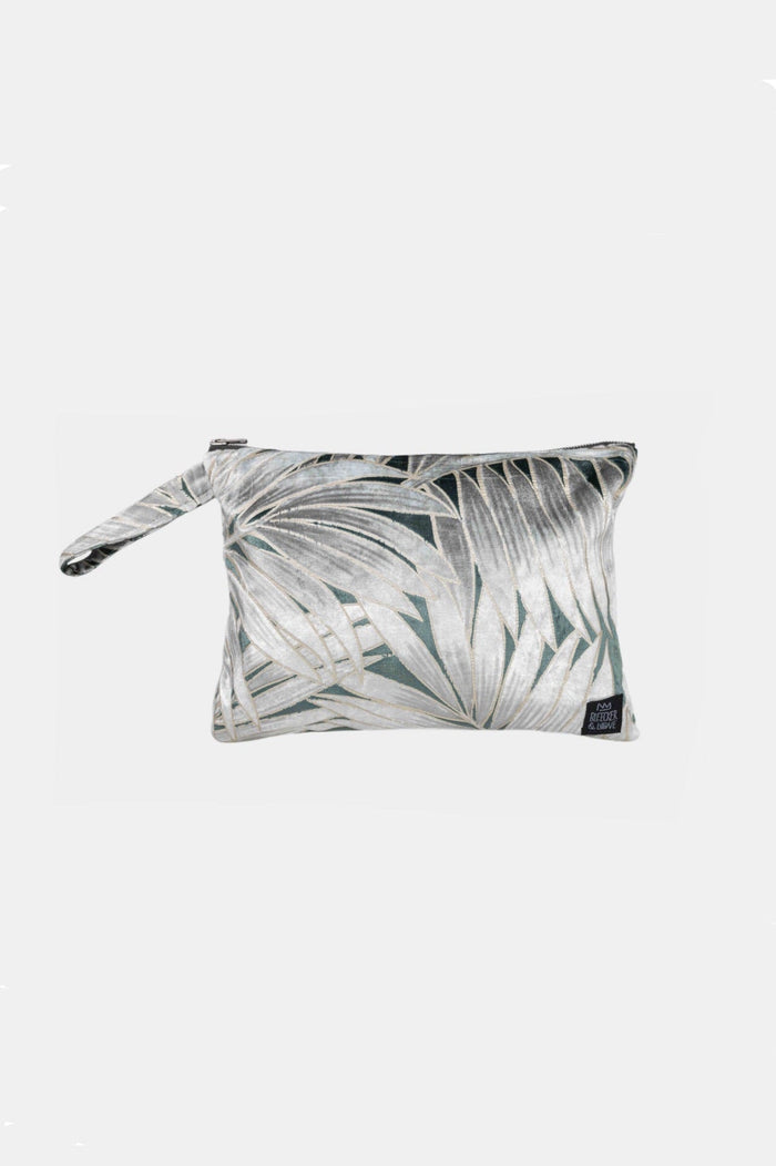 POUCH "SAGE" SILVER/GREEN