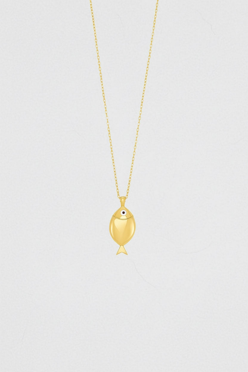 NECKLACE "MINI SEA BREAM" GOLD LEMONI EDITION