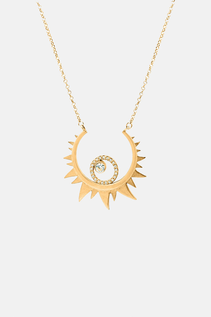 NECKLACE "SOL" GOLD/ZIRCONIA